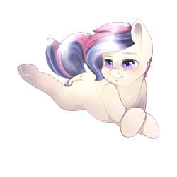 Size: 800x800 | Tagged: safe, artist:okaces, imported from derpibooru, oc, oc only, oc:pastel paints, earth pony, pony, crossed hooves, female, heart eyes, mare, prone, simple background, solo, transparent background, wingding eyes