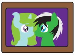 Size: 1976x1457 | Tagged: safe, artist:sketchydesign78, imported from derpibooru, oc, oc only, oc:racer hooves, oc:sketchy design, bust, couple, minimalist, portrait, vector