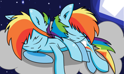 Size: 2192x1312 | Tagged: safe, artist:nederside, imported from derpibooru, rainbow dash, blitzabetes, cloud, colt, cute, dashblitz, female, filly, foal, male, rainbow blitz, rule 63, rule63betes, self ponidox, selfcest, shipping, sleeping, straight