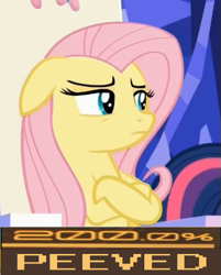 Size: 421x524 | Tagged: safe, imported from derpibooru, screencap, fluttershy, pony, 28 pranks later, 200% mad, floppy ears, meme, peeved