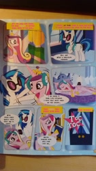 Size: 900x1600 | Tagged: safe, imported from derpibooru, dj pon-3, princess cadance, vinyl scratch, comic:waiting for flurry heart, comic, official