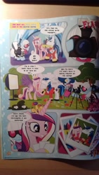 Size: 900x1600 | Tagged: safe, imported from derpibooru, photo finish, princess cadance, shining armor, comic:waiting for flurry heart, comic, official
