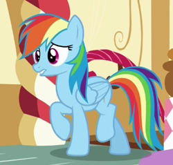Size: 348x333 | Tagged: safe, imported from derpibooru, screencap, rainbow dash, pony, 28 pranks later, cute, female, mare, solo