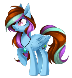 Size: 2284x2462 | Tagged: safe, artist:scarlet-spectrum, imported from derpibooru, oc, oc only, oc:luna painter, art trade, crystal, cute, jewelry, necklace, raised hoof, simple background, smiling, solo, transparent background