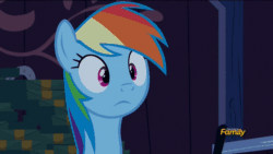 Size: 960x540 | Tagged: safe, imported from derpibooru, screencap, rainbow dash, pony, 28 pranks later, animated, discovery family logo, female
