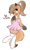 Size: 1166x1920 | Tagged: safe, artist:wickedsilly, imported from derpibooru, oc, oc only, oc:sunnyside, earth pony, fox, fox pony, hybrid, original species, pony, bipedal, clothes, cute, dress, female, garter belt, garters, one eye closed, open mouth, simple background, smiling, solo, stockings, vulgar, white background, wink