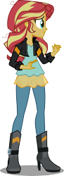 Size: 1354x3713 | Tagged: safe, artist:anhel032015, imported from derpibooru, sunset shimmer, equestria girls, friendship games, clothes, female, high heel boots, leather jacket, simple background, solo, transparent background, vector