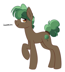 Size: 1551x1719 | Tagged: safe, artist:caballerial, imported from derpibooru, oc, oc only, oc:tree, pony, pony town, brown, freckles, green, tall, tree, wife