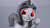 Size: 2400x1350 | Tagged: safe, artist:hellhounds04, imported from derpibooru, oc, oc only, oc:shelby, pony, unicorn, 3d, cute, fangs, female, gray background, looking at you, mare, ocbetes, simple background, slit eyes, slit pupils, solo, source filmmaker, underhoof, waving