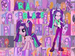 Size: 1600x1200 | Tagged: safe, artist:double-p1997, imported from derpibooru, screencap, adagio dazzle, apple bloom, aria blaze, scootaloo, snails, snips, sonata dusk, sunset shimmer, sweetie belle, pony, equestria girls, rainbow rocks, collage, cutie mark, cutie mark crusaders, earth, equestria girls ponified, ponified, vector, wallpaper