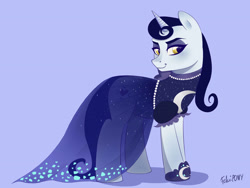 Size: 2592x1944 | Tagged: safe, artist:felczipony, imported from derpibooru, moonlight raven, pony, unicorn, female, mare, over the moon, simple background, solo