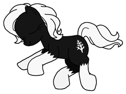 Size: 1626x1218 | Tagged: safe, artist:flyingbrickanimation, imported from derpibooru, oc, oc only, oc:snowy plains, earth pony, pony, cute, cutie mark, eyes closed, sleeping, solo