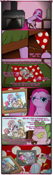 Size: 1600x5241 | Tagged: safe, artist:underwoodart, imported from derpibooru, applejack, fluttershy, maud pie, pinkie pie, rainbow dash, rarity, spike, twilight sparkle, comic, mane six, mane six opening poses, pinkamena diane pie, sad, story included