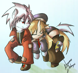 Size: 2072x1948 | Tagged: safe, artist:nayaasebeleguii, imported from derpibooru, blazblue, noel vermillion, ponified, ragna the bloodedge