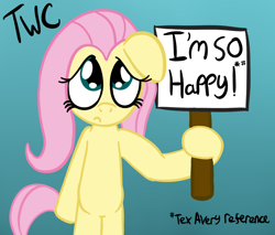 Size: 1210x1029 | Tagged: safe, artist:tellytoon, artist:tellywebcartoons, imported from derpibooru, fluttershy, 30 minute art challenge, droopy dog, sign