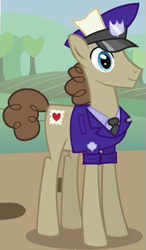 Size: 301x517 | Tagged: safe, imported from derpibooru, screencap, parcel post, post haste, earth pony, pony, the last roundup, background pony, male, solo, stallion