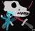 Size: 477x416 | Tagged: artist needed, safe, imported from derpibooru, dog, pegasus, pony, bomb, emblem, eyepatch, fanfic art, pirate, sword, weapon