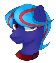 Size: 818x923 | Tagged: artist needed, safe, imported from derpibooru, oc, oc only, oc:hellfire, collar, smiling