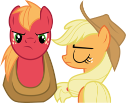 Size: 3114x2569 | Tagged: safe, artist:firestorm-can, imported from derpibooru, applejack, big macintosh, earth pony, pony, ponyville confidential, .svg available, inkscape, male, simple background, stallion, transparent background, vector