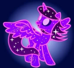 Size: 255x235 | Tagged: safe, artist:rambling writer, imported from derpibooru, tantabus, oc, oc only, oc:moondog, alicorn, ethereal mane, fanfic, fanfic art, fanfic cover, happy, solo, spread wings, starry body, starry mane, wings