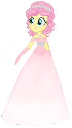 Size: 720x1280 | Tagged: safe, artist:tsundra, imported from derpibooru, fluttershy, equestria girls, alternate hairstyle, beautiful, clothes, dress, female, jewelry, makeup, pink, simple background, solo, tiara, transparent background, vector