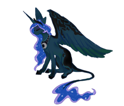 Size: 7000x6000 | Tagged: safe, artist:kleanestkid, imported from derpibooru, princess luna, classical unicorn, pony, absurd resolution, female, leonine tail, solo