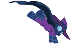 Size: 3000x1746 | Tagged: safe, artist:bl1ghtmare, imported from derpibooru, mare do well, the mysterious mare do well, bucking, simple background, solo, transparent background, vector