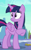 Size: 273x441 | Tagged: safe, imported from derpibooru, screencap, twilight sparkle, alicorn, pony, the times they are a changeling, discovery family logo, female, mare, solo, twilight sparkle (alicorn)