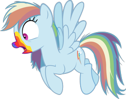 Size: 3810x3000 | Tagged: safe, artist:sollace, imported from derpibooru, rainbow dash, pony, zombie, 28 pranks later, .svg available, bad end, cookie zombie, female, flying, open mouth, rainbow muzzle, show accurate, simple background, solo, transparent background, vector