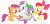 Size: 3587x1689 | Tagged: safe, artist:porygon2z, imported from derpibooru, apple bloom, scootaloo, spike, sweetie belle, dragon, earth pony, pegasus, pony, unicorn, belly, cute, cutie mark crusaders, female, inkscape, male, massage, ponyscape, simple background, spikelove, transparent background, vector