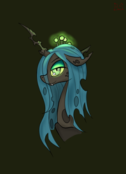 Size: 580x800 | Tagged: safe, artist:briarspark, imported from derpibooru, queen chrysalis, changeling, changeling queen, crown, female, jewelry, regalia, solo