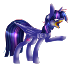 Size: 1984x1819 | Tagged: safe, artist:immagoddampony, imported from derpibooru, twilight sparkle, alicorn, pony, 28 pranks later, cookie zombie, female, rainbow muzzle, simple background, solo, transparent background, twilight sparkle (alicorn)