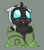 Size: 1280x1444 | Tagged: safe, artist:pabbley, imported from derpibooru, thorax, changeling, changeling larva, the times they are a changeling, 30 minute art challenge, baby, baby changeling, cute, larva, male, open mouth, simple background, solo, thorabetes, tongue out