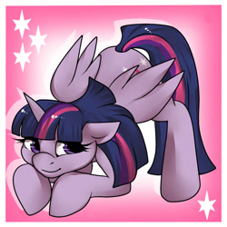 Size: 1000x1000 | Tagged: safe, artist:fur-what-loo, imported from derpibooru, twilight sparkle, alicorn, pony, commission, female, solo, twilight sparkle (alicorn)