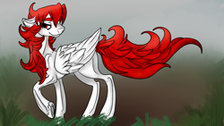 Size: 1920x1080 | Tagged: safe, artist:brainiac, imported from derpibooru, oc, oc only, oc:hunters moon, pegasus, pony, female, full body, mare, solo, unshorn fetlocks