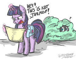 Size: 2778x2172 | Tagged: safe, artist:flutterthrash, imported from derpibooru, fluttershy, twilight sparkle, dragonshy, bush, hiding, newbie artist training grounds