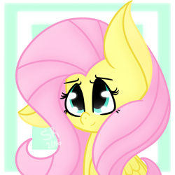 Size: 600x600 | Tagged: safe, artist:prettyboyace, deleted from derpibooru, imported from derpibooru, fluttershy, cute, shyabetes, solo