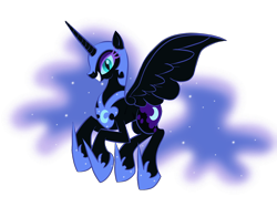 Size: 1502x1178 | Tagged: safe, artist:bratzoid, imported from derpibooru, nightmare moon, female, simple background, solo, transparent background, vector