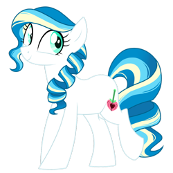 Size: 1024x1026 | Tagged: safe, artist:azure-art-wave, imported from derpibooru, oc, oc only, oc:ambrosia apple, offspring, parent:coloratura, parent:prince blueblood, simple background, solo, transparent background