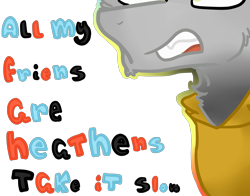 Size: 2424x1896 | Tagged: artist needed, safe, imported from derpibooru, oc, pony, clothes, heathens, ponified, prison outfit, prisoner, solo