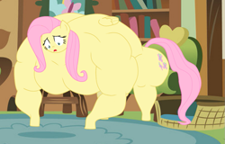 Size: 903x577 | Tagged: safe, artist:urkel, imported from derpibooru, fluttershy, pegasus, pony, female, fetish, flutterhulk, hulk out, mare, muscle fetish, muscles, muscleshy, overdeveloped muscles, solo