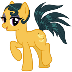 Size: 3000x3000 | Tagged: safe, artist:cheezedoodle96, derpibooru exclusive, imported from derpibooru, cleopatra jazz, earth pony, pony, dungeons and discords, .svg available, eyeshadow, female, lidded eyes, looking at you, makeup, mare, raised hoof, simple background, smiling, solo, svg, transparent background, vector