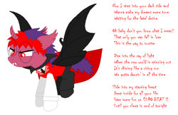 Size: 1024x664 | Tagged: safe, artist:pogorikifan10, imported from derpibooru, bat pony, pony, vampire, chikoriki, ponified, smeshariki, touhou