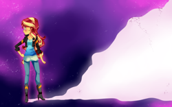 Size: 960x600 | Tagged: safe, artist:loyaldis, imported from derpibooru, sunset shimmer, equestria girls, female, solo