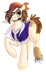 Size: 1369x2156 | Tagged: safe, artist:viperviolist, imported from derpibooru, pipsqueak, pony, adult, eyepatch, male, pirate, solo