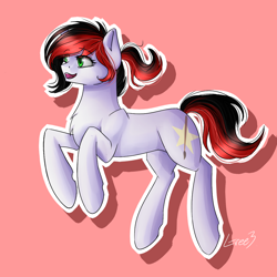 Size: 1000x1000 | Tagged: safe, artist:gree3, imported from derpibooru, oc, oc only, oc:red brush, earth pony, pony, solo