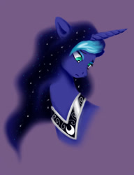 Size: 310x404 | Tagged: safe, artist:pixel-penguin-da, color edit, edit, imported from derpibooru, princess luna, colored, female, purple, purple background, recolor, simple background, solo