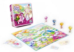 Size: 510x360 | Tagged: safe, imported from derpibooru, fluttershy (g3), pinkie pie (g3), rainbow dash (g3), sunny daze (g3), board game, g3, irl, photo, solo, stock image, toy