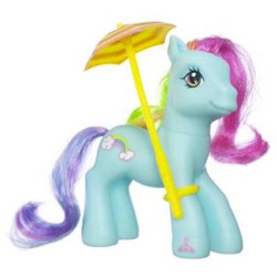 Size: 355x355 | Tagged: safe, imported from derpibooru, rainbow dash, rainbow dash (g3), g3, irl, photo, solo, stock image, toy, umbrella