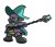 Size: 2200x1900 | Tagged: safe, artist:rockset, imported from derpibooru, spike, dungeons and discords, dungeons and dragons, garbuncle, male, simple background, solo, wizard